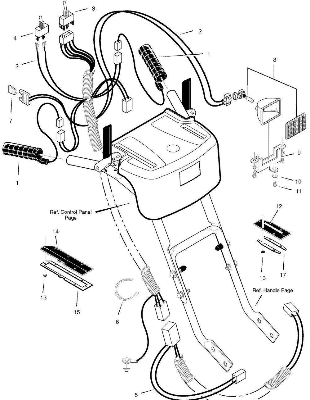 Wiring Diagram and Parts List for 632130X16B 2004 Briggs and Stratton Snow Blower